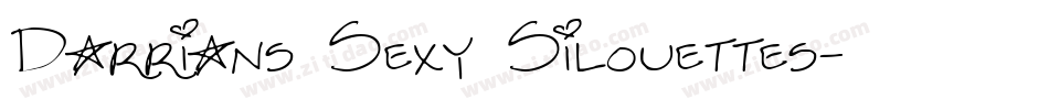 Darrians Sexy Silouettes字体转换